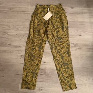 Max Mara Linen Floral Pants Size 2